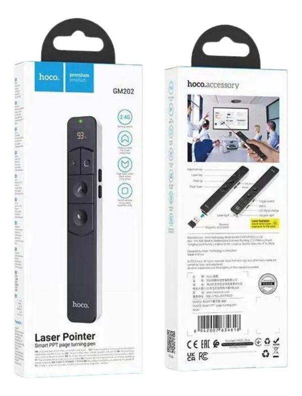 Presentador Diapositivas Hoco Gm202 Puntero Rojo - Imagen 4
