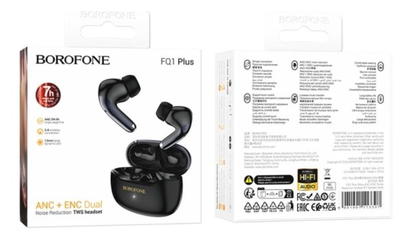 Audífonos Borofone FQ1 Plus - Bluetooth V5.4 | Cancelación de Ruido Activa ANC+ENC - 7/28 Horas - Imagen 11