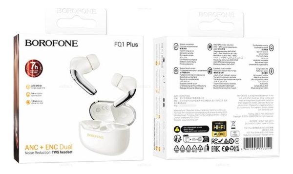 Audífonos Borofone FQ1 Plus - Bluetooth V5.4 | Cancelación de Ruido Activa ANC+ENC - 7/28 Horas - Imagen 10