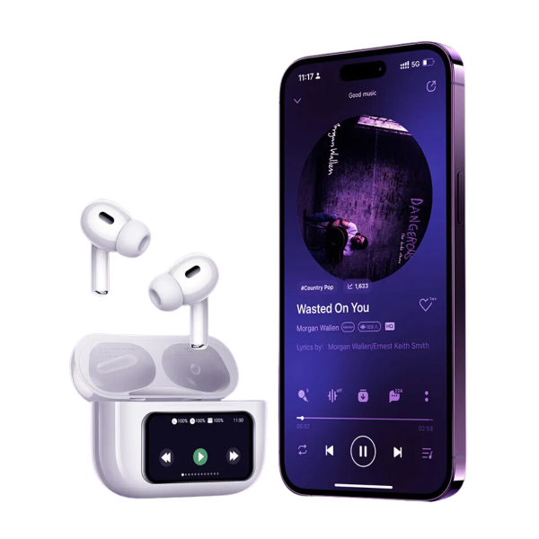 Audífonos Inalámbricos Hoco EW72 - Bluetooth V5.4 | Pantalla Táctil - Cancelación de ruido Activa ANC - 4 horas - Imagen 8