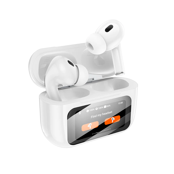 Audífonos Inalámbricos Hoco EW72 - Bluetooth V5.4 | Pantalla Táctil - Cancelación de ruido Activa ANC - 4 horas