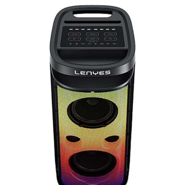 Parlante Lenyes S883 - Bluetooth V5.3 | Con Micrófono - Luces RGB - Sonido Potente y Ruedas - Imagen 5