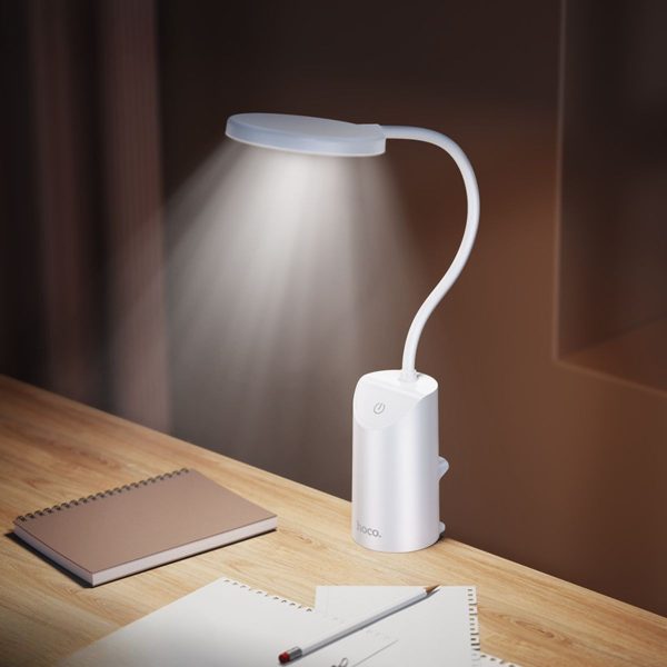 Lámpara De Lectura Hoco Hx10 Recargable 3 Niveles De Luz - Imagen 4
