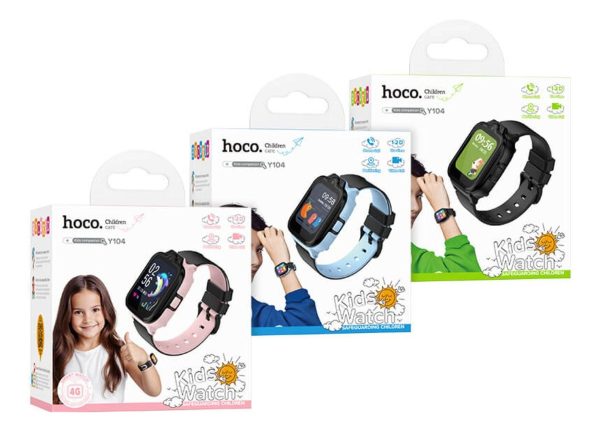 Smartwatch Reloj Para Niños Hoco Y104 Camara Sos Gps 4g - Imagen 4