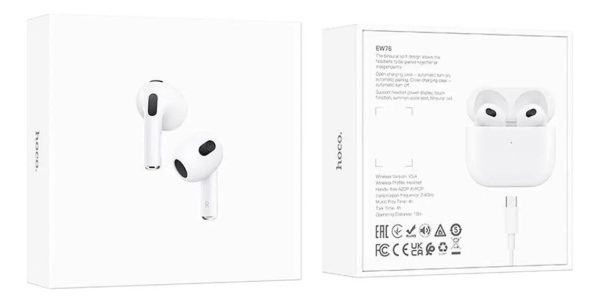 Audífonos Bluetooth Hoco Ew76 In-ear 3ra Generacion 4h - Imagen 6