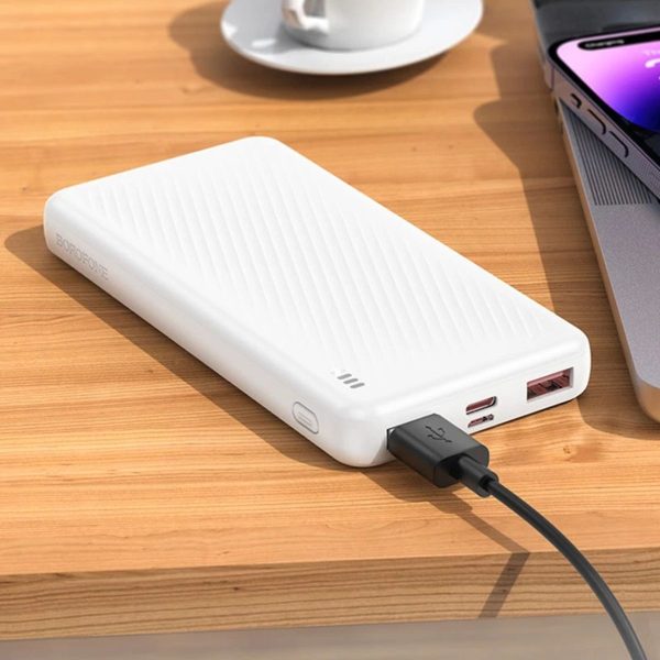 Powerbank Borofone Bj56 10000 Mah Carga Rapida 22.5w Blanco - Imagen 3