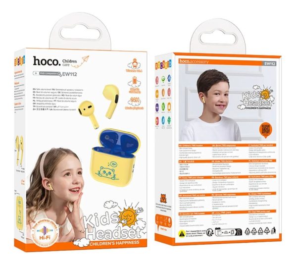 Audífonos Inalámbricos Bluetooth V5.4 Hoco Ew112 Para Niños - Imagen 4